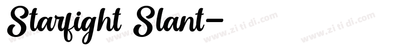 Starfight Slant字体转换 Starfight Slant字体转换